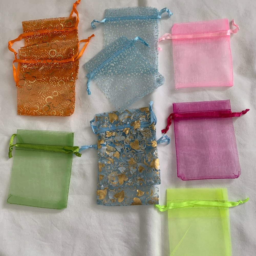 NEW Set of 20 Organza Gift Bags